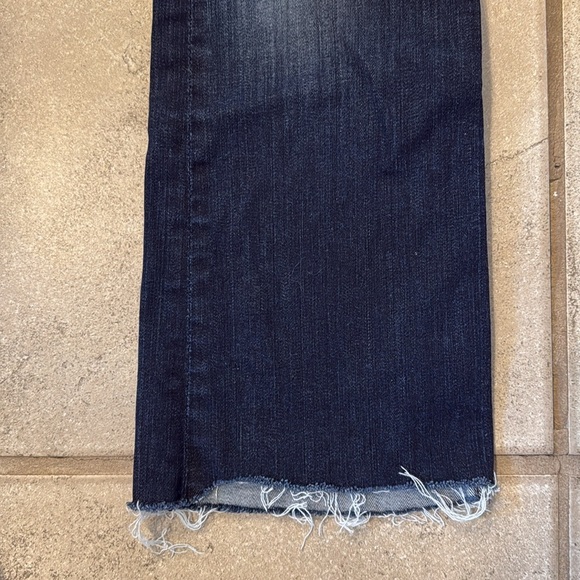 Hudson Women’s 27 Love Midrise Bootcut Denim Jean Distressed Dark Wash - Picture 3 of 9